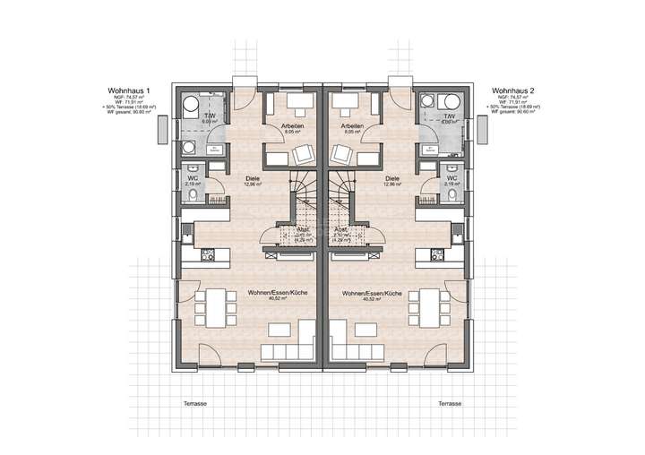 DH Simply Slim Grundriss Erdge