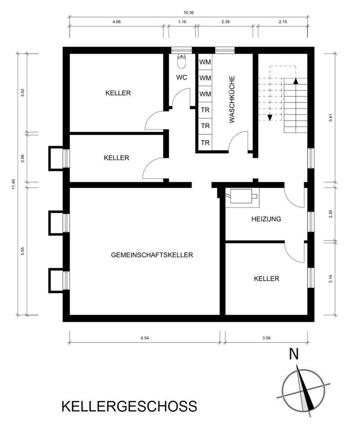 Grundriss 2D KG