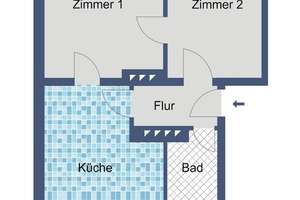 Gut geschnittene Balkonwohnung in ruhigem Mehrfamilienhaus – Melsunger Straße 4, 34123 Bettenhausen, Kassel – Vorschaubild 8