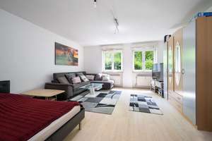 München genießen – Helle 1-Zimmer-Erdgeschosswohnung mit cleverem Grundriss – Die vollständige Adresse der Immobilie erhältst du vom Anbieter., 80805 Alte Heide-Hirschau, München – Vorschaubild 2