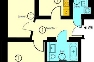 Sonnenberg • 3-Raum Wohnung • Tageslichtbad • Balkon • Chemnitz • Fußbodenheizung – Chemnitz – Vorschaubild 3