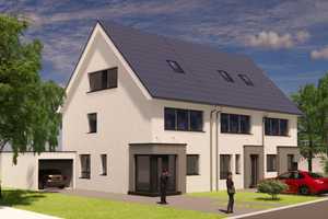 Reihenmittelhaus mit Grundstück, KfW 40, PV-Anlage,  Wärmepumpe, Keller, FB Heizung – Untere Dorfstraße 0, 50829 Köln – Vorschaubild 1