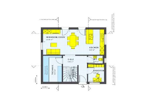 Clever geschnittenes Zuhause