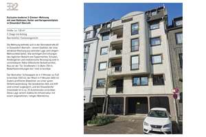 Moderne 3-Zimmer-Wohnung mit zwei Balkonen, Keller und Garagenstellplatz in Düsseldorf-Benrath – 40597 Benrath, Düsseldorf – Vorschaubild 2