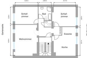 Gepflegtes Jugendstilhaus: Ruhige 3-Zimmer-Wohnung 92qm mit gehobener Ausstattung – Die vollständige Adresse der Immobilie erhältst du vom Anbieter., 40545 Oberkassel, Düsseldorf – Vorschaubild 2