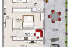 Stilvolles Wohnen im Villenviertel Bogenhausen: Frisch sanierte 2-Zi.-Wohnung mit Ost-Terrasse – Die vollständige Adresse der Immobilie erhältst du vom Anbieter., 81675 Altbogenhausen, München – Vorschaubild 13