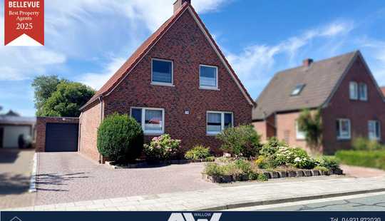 Bild von Wohnhaus mit Anbau und Garage in Norden - Ekel