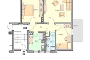 WWS - Renovierte 3-Raum Wohnung mit Balkon – Bauvereinstr. 53, 32049 Herford – Vorschaubild 2