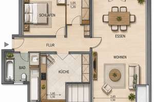 Renovierte 2-Zimmer Dachgeschosswohnung in Bochum Linden!! – Hattingerstr 893, 44897 Linden, Bochum – Vorschaubild 11