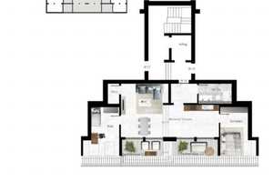 Lichtdurchflutete 3-Zimmer-DG-Wohnung mit großer Dachterrasse, Aufzug und hochwertiger Einbauküche – Nelkenstraße 24, 42283 Wuppertal – Vorschaubild 2