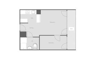 Möbliert: Charmante 1,5-Zimmer Wohnung im 9. OG – Die vollständige Adresse der Immobilie erhältst du vom Anbieter., 81927 Johanneskirchen, München – Vorschaubild 14