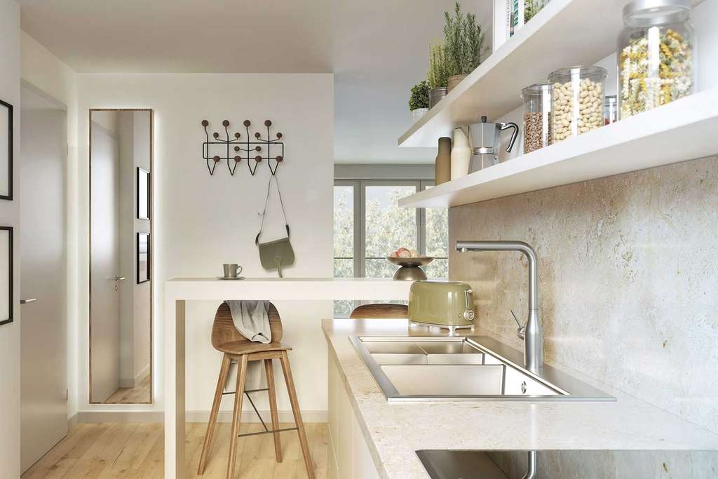 Großzügige Wohnung "Salò"  - Ein Paradies auf 3 Zimmern, Balkon, TG - verfügbar 1.-4. OG