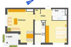 2 Zimmer mit großer Loggia auf der Sonnenseite - Reislingen S/W – V.-Droste-Hülshoff-Str. 33, 38446 Reislingen, Wolfsburg – Vorschaubild 12