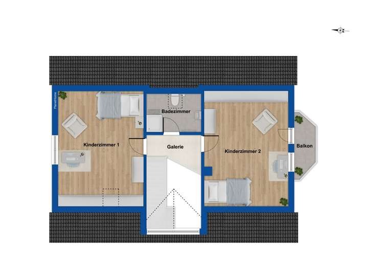 Grundriss Obergeschoss