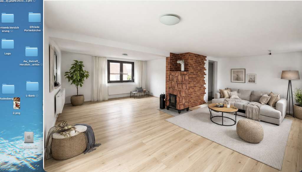 Immobilie in Erkenbrechtsweiler - Charmante 3,5-Zimmer-Wohnung mit Balkon, historischem Holzofen und zusätzlichen Nutzräumen - Bild 2