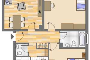 Großzügige 3-Zimmer-Wohnung in Leverkusen Opladen mit Balkon – Friedrich-List-Straße 28, 51379 Opladen, Leverkusen – Vorschaubild 2