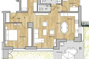Neu: Moderne 4 Zimmer Wohnung mit Privatgarten in Freiburg – 79114 Alt-Betzenhausen, Freiburg im Breisgau – Vorschaubild 3