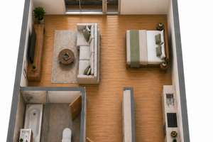 Erstbezug nach Komplettsanierung: 1-Zimmer-Wohnung mit Designer-Schreinerausbau – Greinerberg 8, 81371 Thalkirchen, München – Vorschaubild 20
