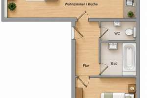 I IN RENOVIERUNG I Neubau-Wohnung in Gohlis I Aufzug I Wannenbad I offener Küchenbereich I TG Stellp – Etkar-André-Straße 25, 4157 Gohlis-Mitte, Leipzig – Vorschaubild 2