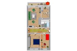 3-Raum-Wohnung mit Essküche und XXL-Balkon – Arno-Schreiter-Str. 77, 9123 Markersdorf, Chemnitz – Vorschaubild 2