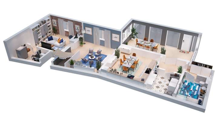 Erdgeschoss (hinteres Haus)