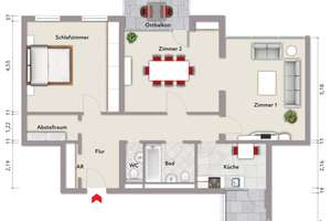 Moderne Wohnung in der Karlsruher Nordweststadt – Die vollständige Adresse der Immobilie erhältst du vom Anbieter., 76187 Nordweststadt, Karlsruhe – Vorschaubild 10