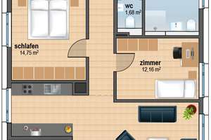 Stilvolles Wohnen im KUNSTPARK – Großzügige 3-Zimmer-Wohnung mit Loggia – Die vollständige Adresse der Immobilie erhältst du vom Anbieter., 89231 Neu-Ulm – Vorschaubild 6