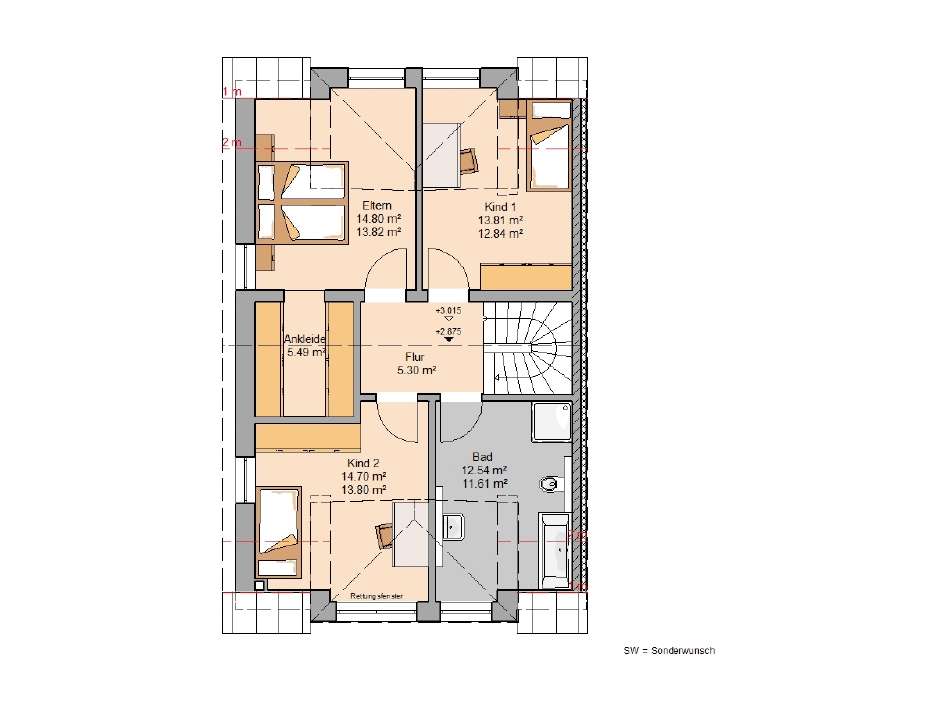 Grundriss Dachgeschoss