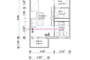 Charmante 1-Raumwohnung mit Balkon in ruhiger Wohnlage von Neu Olvenstedt – Olvenstedter Scheid 95, 39130 Neu Olvenstedt, Magdeburg – Vorschaubild 2