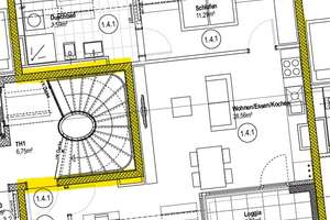 neuwertige, moderne 2-Zi.-Wohnung mit Dachterrasse * Baujahr 2024 * 53 m² – Hofmannstr. 31, 81379 Obersendling, München – Vorschaubild 14