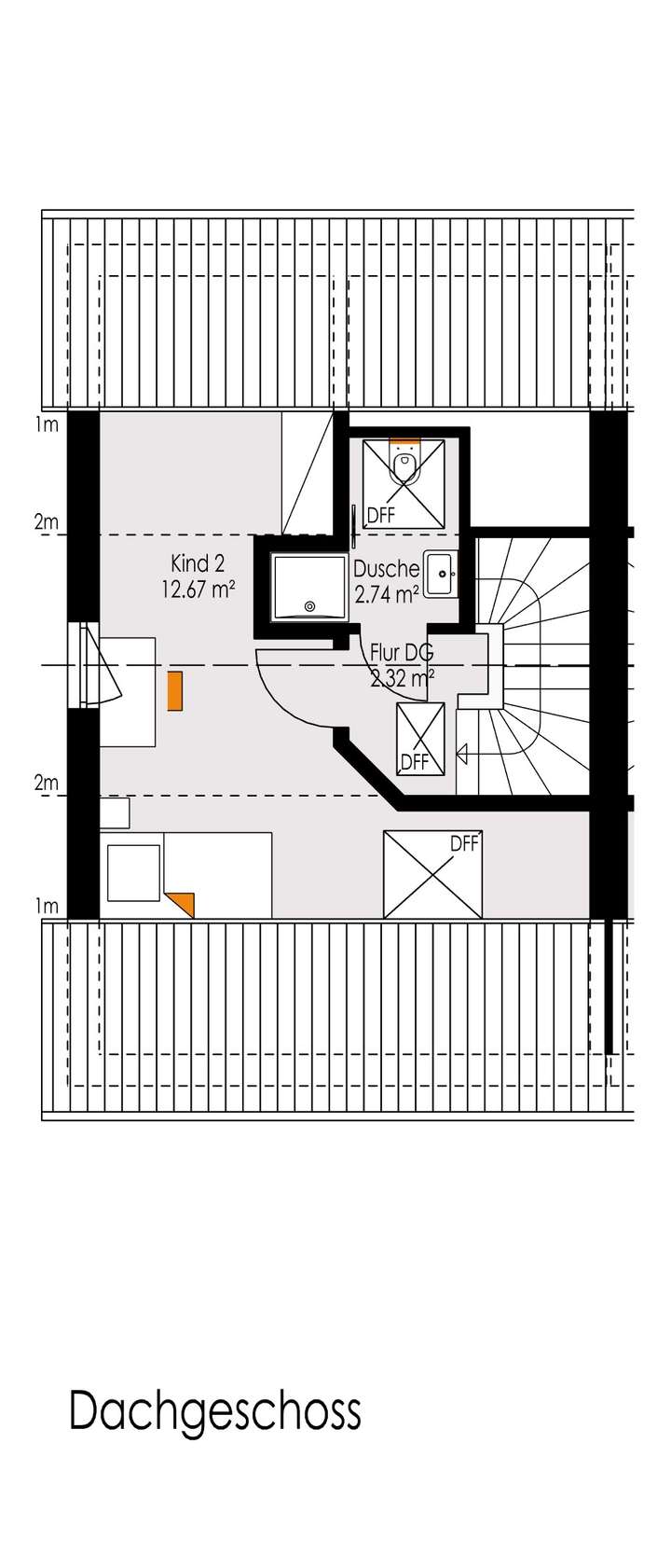 Grundriss Dachstudio