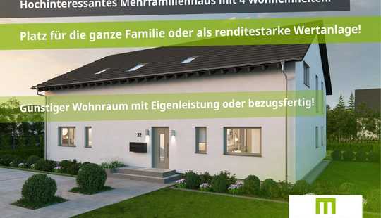 Bild von 🚧🏠 Neubau Mehrparteienhaus mit 4 WE 🏗️ Platz für die ganze Familie oder lukratives Anlageobjekt!