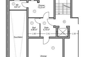 Wohnen oder investieren am Kittelbach ! Kernsanierte Singlewohnung mit Balkon und Grünblick – Heinrichstraße 117, 40239 Mörsenbroich, Düsseldorf – Vorschaubild 6