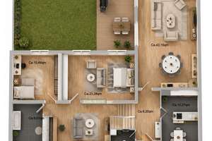 Split-Level-Bungalow mit Atriumgarten, Terrasse und Ausbaupotenzial in ruhiger Lage – Die vollständige Adresse der Immobilie erhältst du vom Anbieter., 67071 Ruchheim, Ludwigshafen am Rhein – Vorschaubild 9