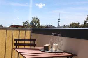 Sonnige 1-Zi-Wohnung mit Balkon, möbliert mit voll ausgestatteter Küche – Alter-St.-Georgs-Platz 9, 80809 Am Riesenfeld, München – Vorschaubild 9