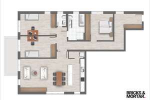 Vier-Zimmer Wohnung im 1.OG mit Balkon