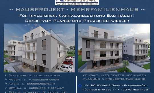 + EXKLUSIVES MEHRFAMILIENHAUS-PROJEKT MIT BAUGENEHMIGUNG! +