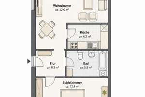 Ruhig und grün wohnen in Leipzig-Paunsdorf - gepflegte 2-Zimmer-Wohnung mit Balkon und Stellplatz – 4329 Paunsdorf, Leipzig – Vorschaubild 23