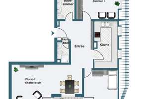 Großzügige Dachgeschosswohnung mit Loggia und Aufzug – 60435 Eckenheim, Frankfurt am Main – Vorschaubild 9