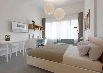 Hochwertig möblierte 1-Zimmer-Neubauwohnung mit Einbauküche