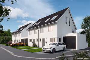"Moderne Häuser die Herzen gewinnen" Attraktive DHH in Heimsheim – Enzkreis – Vorschaubild 1