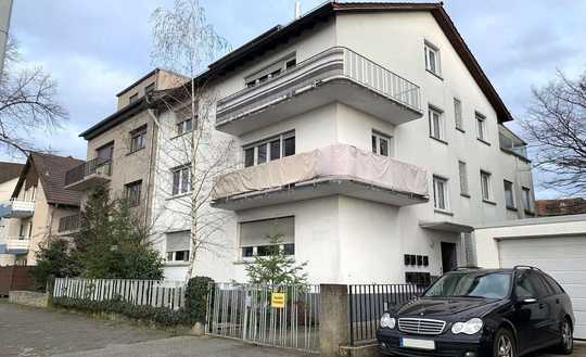 Umbauobjekt mit Dachausbaugenehmigung - Helle Dachgeschosswohnung mit Feldrandlage in Feudenheim