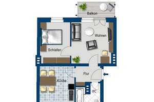 Frisch renovierte 2 Zimmer Wohnung! – Karl-Schurz-Str. 10, 39114 Cracau, Magdeburg – Vorschaubild 6