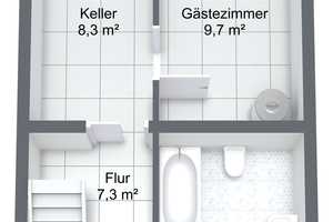 Kleines Reihenmittelhaus für Paare oder junge Familien mit Garten und Ausbaureserve im Dach – Hochtaunuskreis – Vorschaubild 12