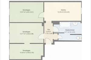 Sanierte 3-Zimmer-Wohnung – Die vollständige Adresse der Immobilie erhältst du vom Anbieter., 90439 Sankt Leonhard, Nürnberg – Vorschaubild 21