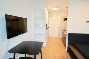 Schwabing, Leopoldstr. 204, Rückgebäude, möblierte 1 Zi.-Whg. mit Westbalkon, 6. OG, Bj. 2018 – Leopoldstraße 204, 80804 Neufreimann, München – Vorschaubild 8