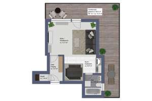 Kleine Dachterrassen-Oase mit großem Potenzial in Solln
 – Die vollständige Adresse der Immobilie erhältst du vom Anbieter., 81479 Solln, München – Vorschaubild 11