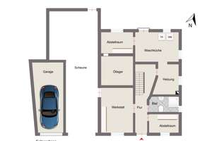 Bauernhaus mit Garage, Scheune und viel Potential! – Die vollständige Adresse der Immobilie erhältst du vom Anbieter., 72336 Balingen – Vorschaubild 16