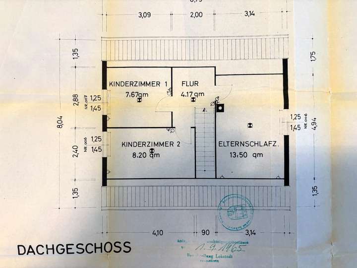 Grundriss Dachgeschoss