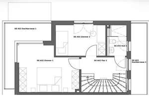 Exklusive 3,5-Zimmer Penthouse-Maisonettewohnung incl. Einbauküche und 2 PKW-Stellplätzen – Bei der Ziegelei 24, 22339 Hummelsbüttel, Hamburg – Vorschaubild 10